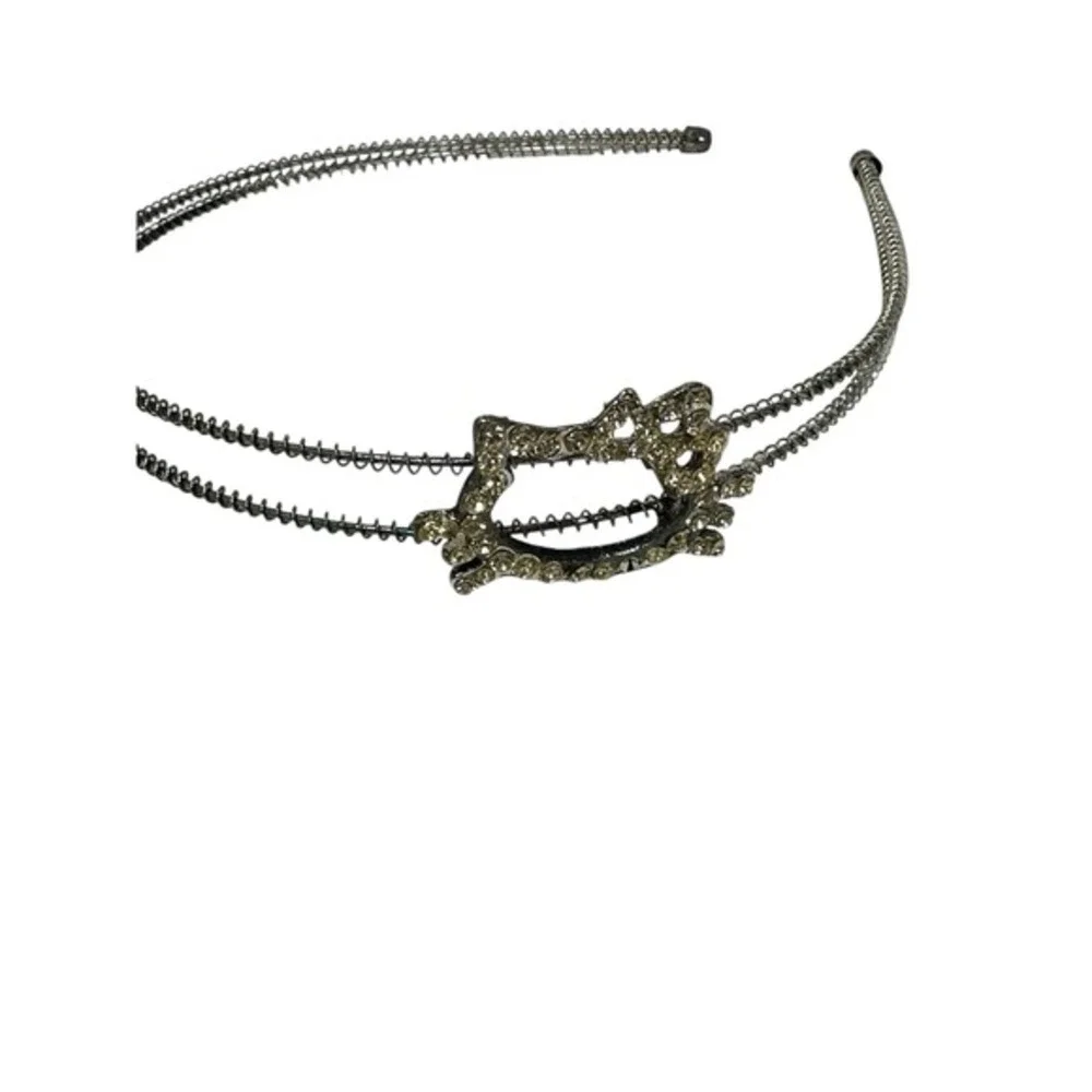 NEW girls metal kitty cat rhinestone‎ headband